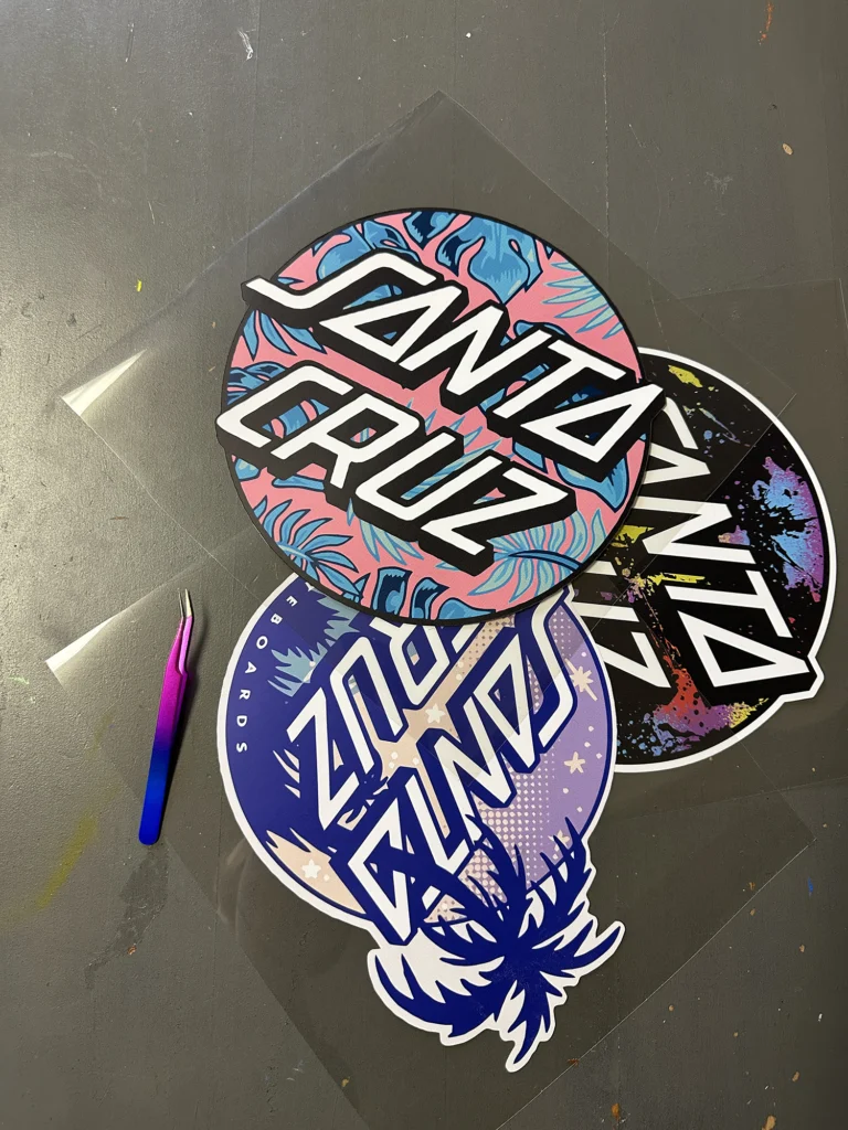 Custom hoodie with heat-transfer vinyl application