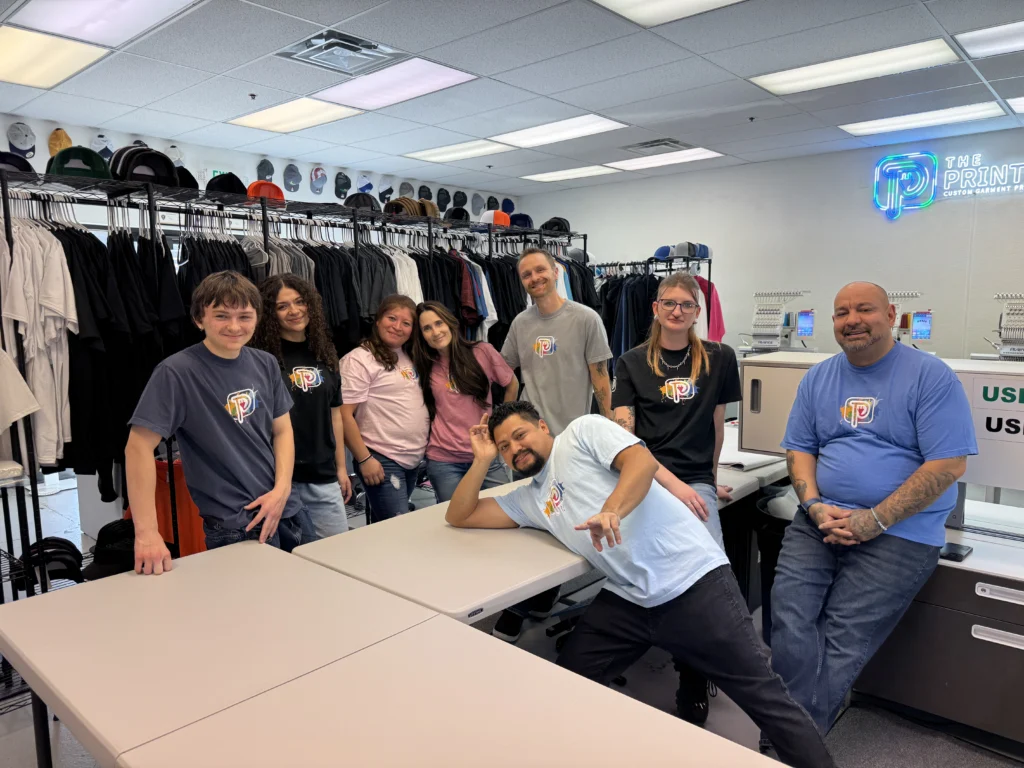 The Print Plug Team behind Idaho's Best Screen Printing & Embroidery Shop