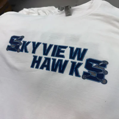 Personalized t-shirt for local school